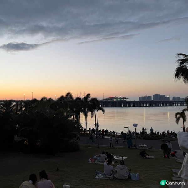 前海石公園：市區看海日落絕景！🌅🌊