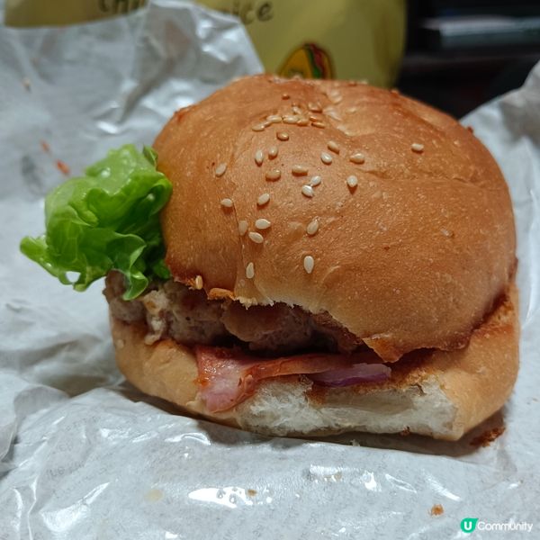 煙肉漢堡