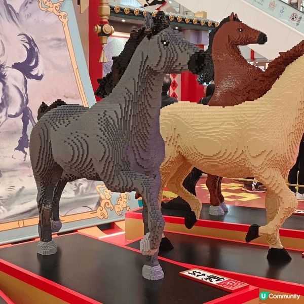 屯門市廣場中庭，有Lego新春駿藝樂園，勁呀，有Lego認證...