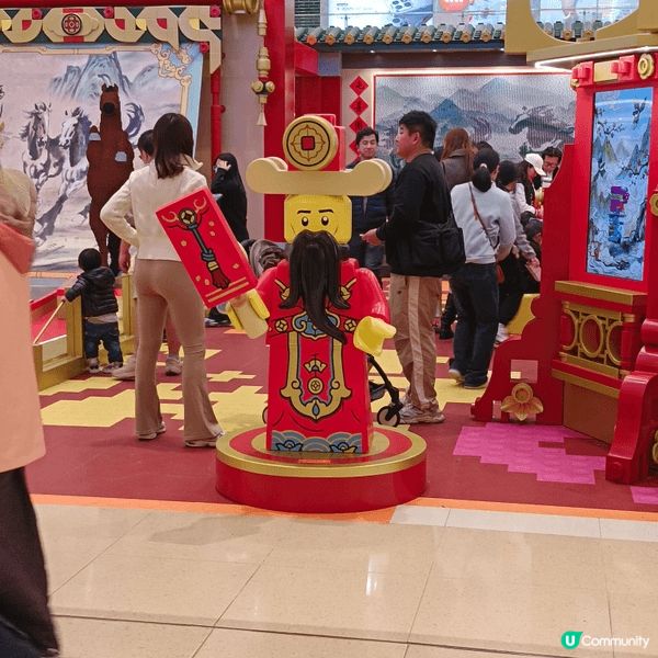 屯門市廣場中庭，有Lego新春駿藝樂園，勁呀，有Lego認證...