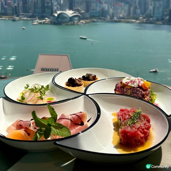 尖沙咀•無敵維港海景 週末風車午餐