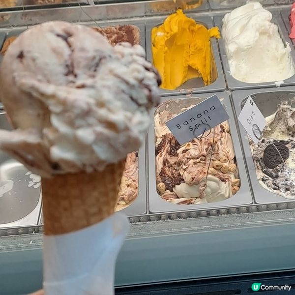 瑞士必吃巨球香蕉船雪糕甜筒🍌🍫🍦