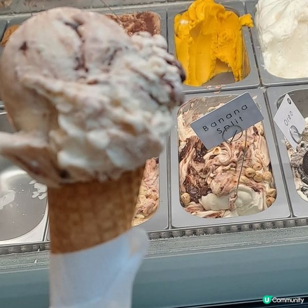 瑞士必吃巨球香蕉船雪糕甜筒🍌🍫🍦