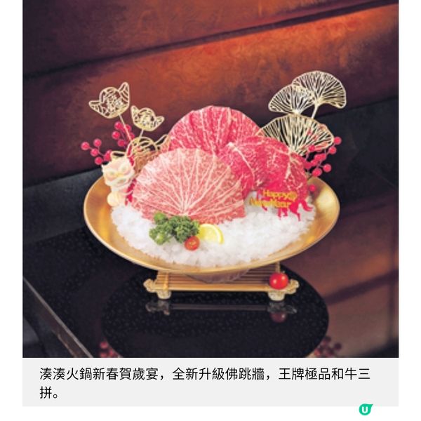 湊湊火鍋新春賀歲宴全新升級佛跳牆 王牌極品和牛三拼