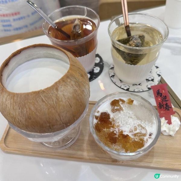 性價比好高嘅甜品店🍨超足料🥰🌸熱桃膠雪燕椰皇