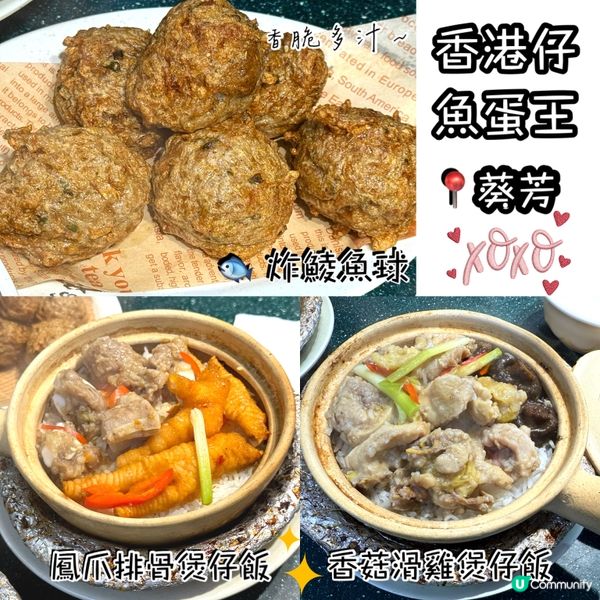 香港仔魚蛋王🦀煲仔飯必食💯✨
