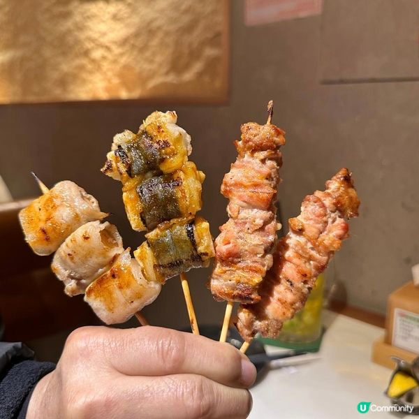 人氣爆燈串燒店🍡🍢有驚喜😍豚肉日本蘋果卷🍎