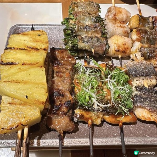 人氣爆燈串燒店🍡🍢有驚喜😍豚肉日本蘋果卷🍎