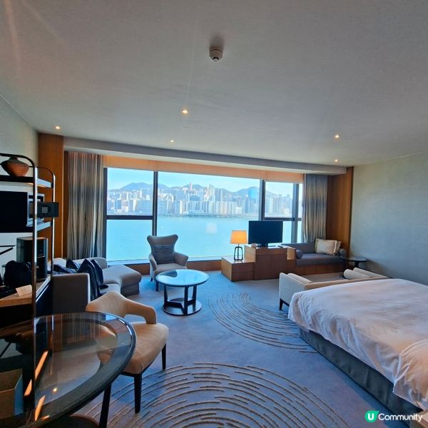 ✨staycation推介☺️五星級嘉里酒店😍超豪華海景房