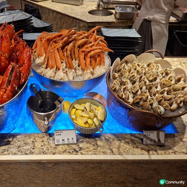 ✨香港五星級嘉里酒店🥳大灣咖啡廳晚市自助餐💯海洋珍饈盛宴