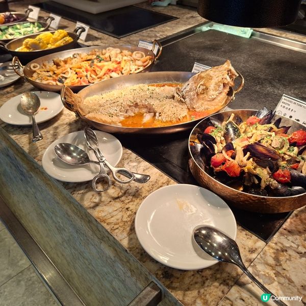 ✨香港五星級嘉里酒店🥳大灣咖啡廳晚市自助餐💯海洋珍饈盛宴