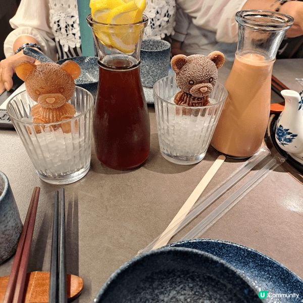 這是我到尖沙咀金二少冰室所品嚐的熊仔冰奶茶,個熊仔冰好得意呀...