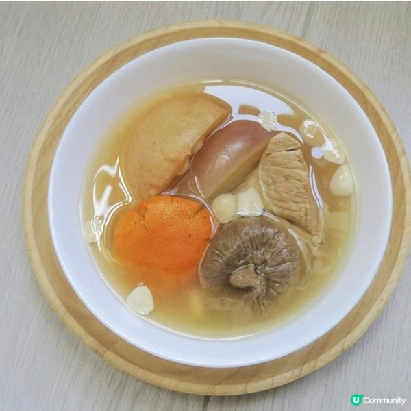 雪梨蘋果桔餅湯—治乾咳
