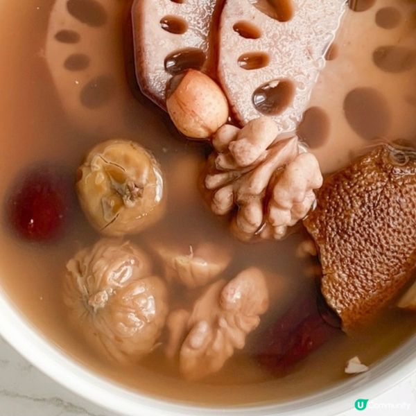 補腎｜素湯|  蓮藕栗子合桃湯
