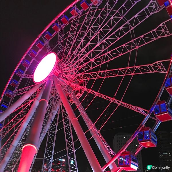 中環摩天輪🎡靚爆維港夜景🌃打卡必去📸