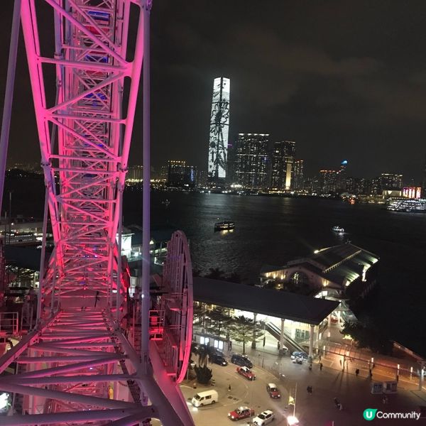 中環摩天輪🎡靚爆維港夜景🌃打卡必去📸