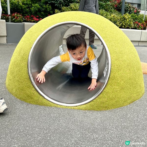 奧運站新公園🎮！38米繩網挑戰！🚀