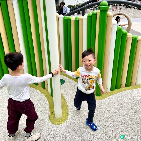 奧運站新公園🎮！38米繩網挑戰！🚀