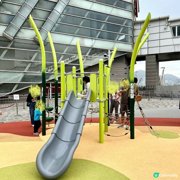 奧運站新公園🎮！38米繩網挑戰！🚀