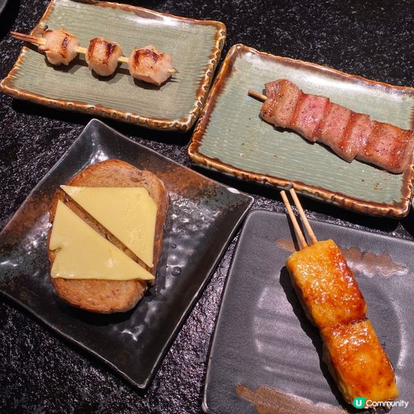 高人氣串燒店🍢燒六頭鮑魚伴一口鮑肝醬飯