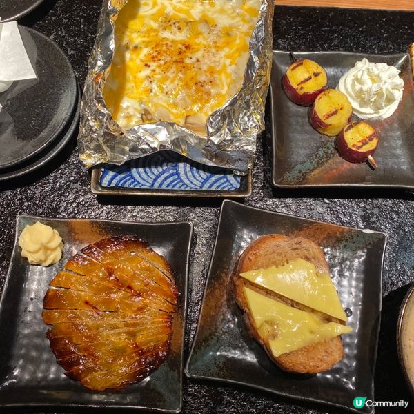 高人氣串燒店🍢燒六頭鮑魚伴一口鮑肝醬飯