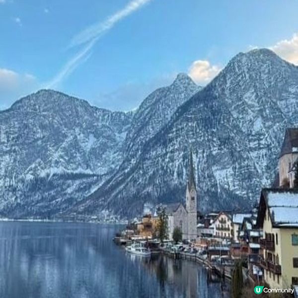 歐洲聖誕🇨🇦哈爾施塔特雪景太美！😍