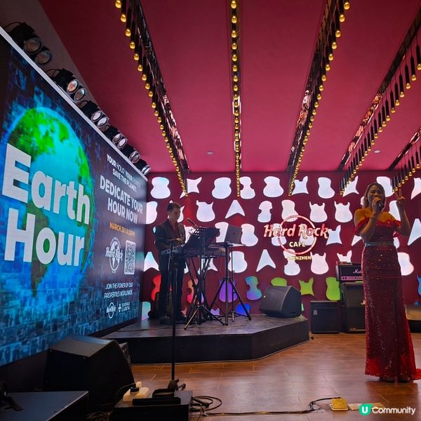 ✨️高人氣硬石餐廳嚐招牌菜傳奇漢堡💕欣賞現場樂隊演出🥳