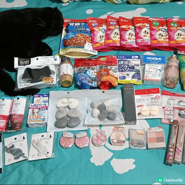 輕鬆打造日系妝容，妝前base+防曬粉夠輕薄，加防暈眼綫及眼...