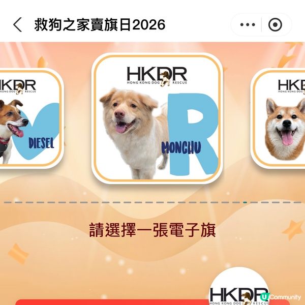 原來支付寶都可以賣旗，一齊撐「救狗之家」賣旗日