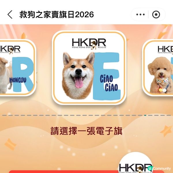 原來支付寶都可以賣旗，一齊撐「救狗之家」賣旗日