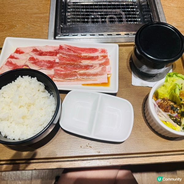 一人燒肉餐＄44起兼免費追加白飯😍
