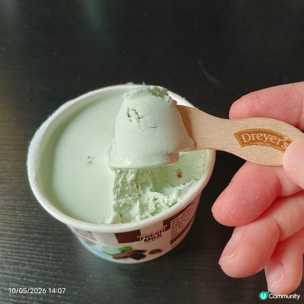Dreyer's杯裝雪糕（薄荷朱古力/開心果味）