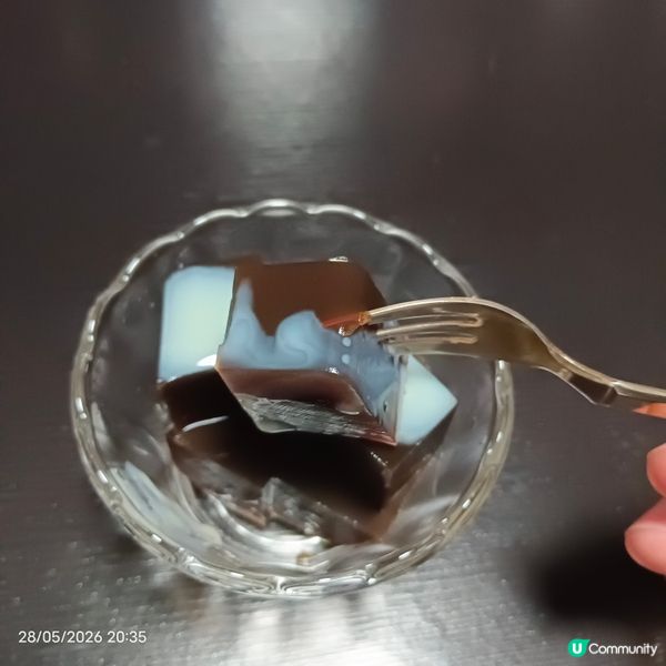 一個由ai救返嘅咖啡寒天😅