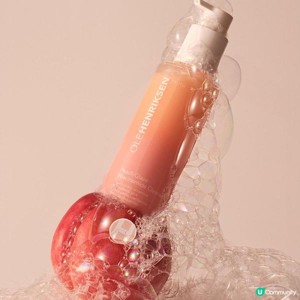 一秒注入北歐維C果香！OLE HENRIKSEN 蜜桃嫩光系列升級，必買「發光潔膚乳＋保濕噴霧」締造100%即亮水蜜肌