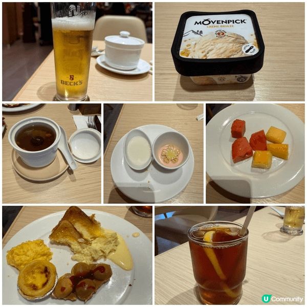 自助餐環境寬敞，食物種類多，有龍蝦，不同海鮮，和名牌雪糕。出...