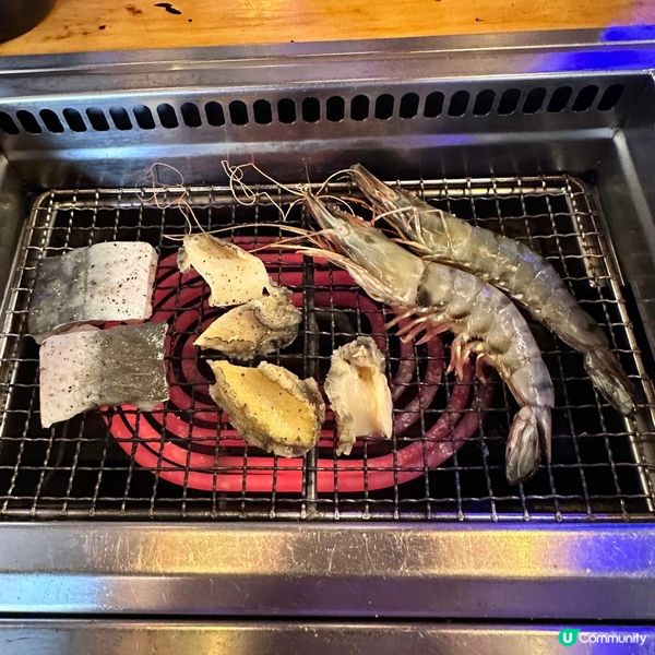 人氣👍🏻任飲任食😋澳洲和牛海鮮燒肉+榴槤