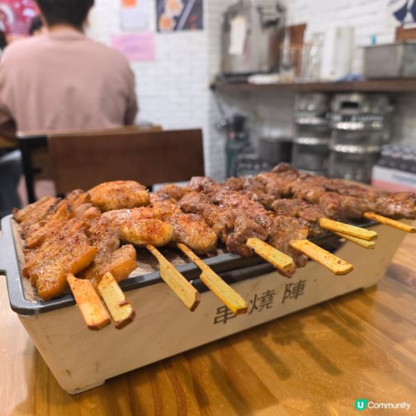 旺角串燒陣🍻啖啖肉！