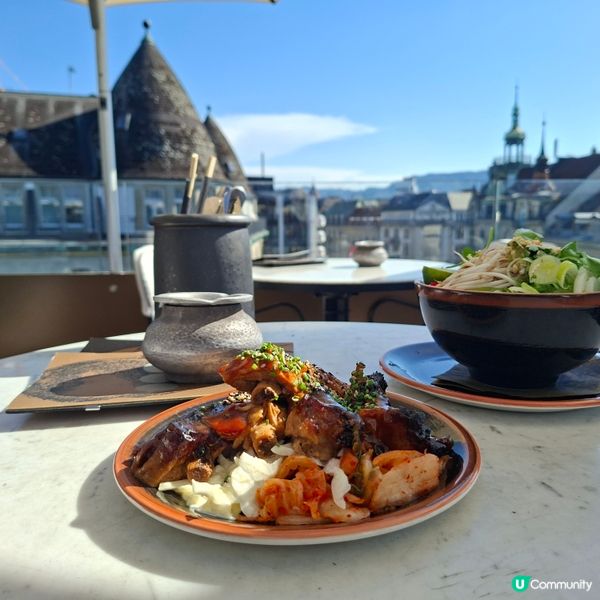 ✨瑞士蘇黎世旅遊美食好去處💯亞洲融合菜式餐廳Rooftop