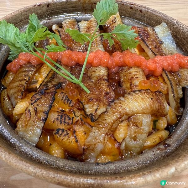 好味😋灸燒左口魚裙邊明太子手工貝殼粉🍝