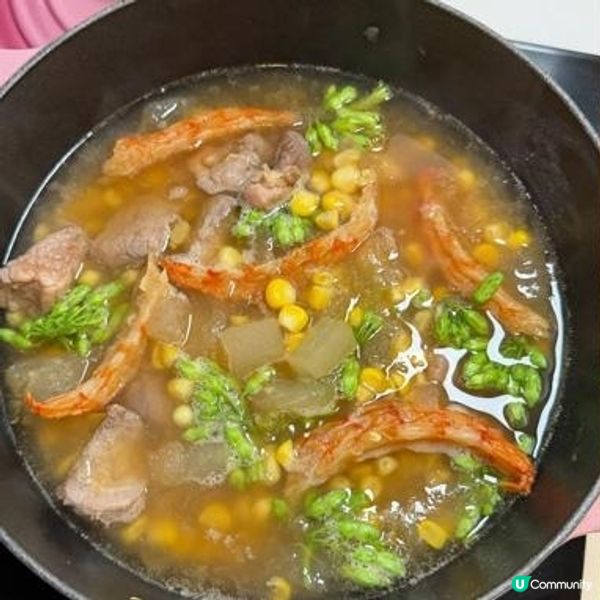 冬瓜粟米肉粒湯 滾湯清熱利水 20分鐘即成｜


