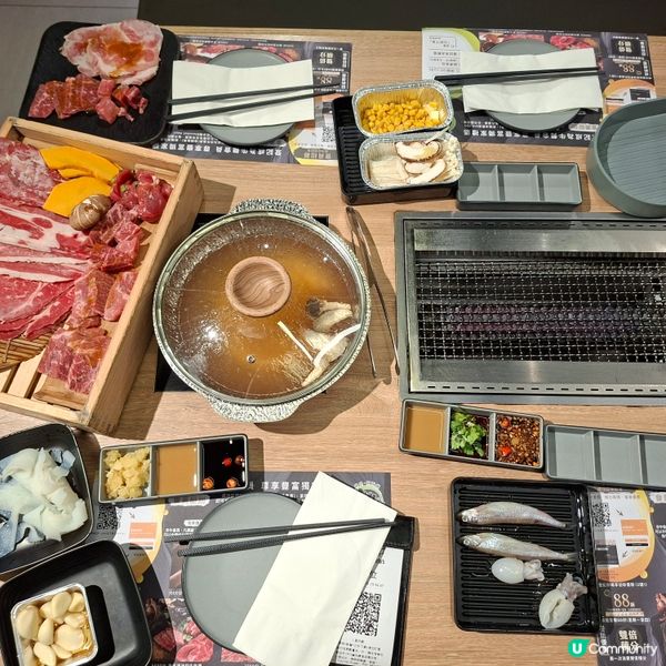 ✨銅鑼灣牛舞日本燒肉+涮涮鍋放題💞套餐C特級燒肉放題餐😍