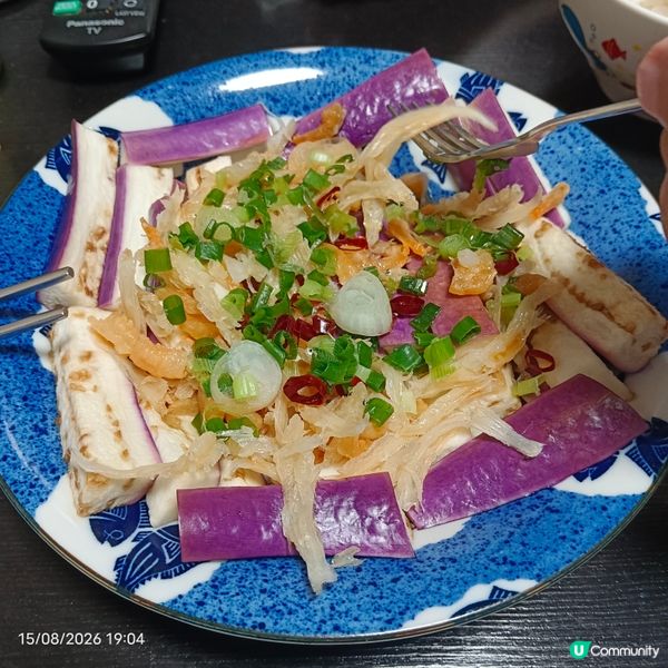 蝦米銀魚仔蒸茄子