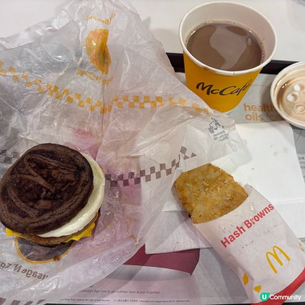 香港/🍔朱古力班戟豬柳蛋漢堡全球首推+ 期間限定脆薯餅🍟 