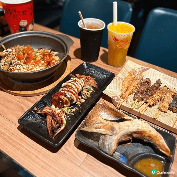 今次嚟到觀塘的「堅豐廚房X聰明燒串燒專門店」食晚飯～