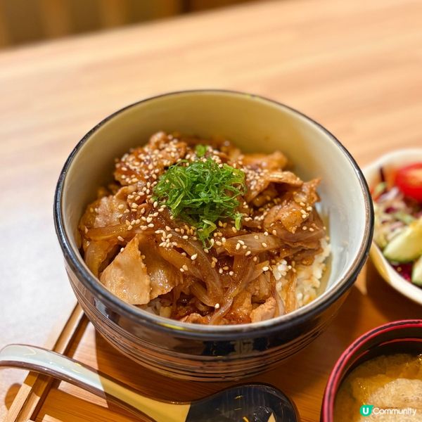 豚肉生薑燒丼！Lunch夠抵食！🤤
