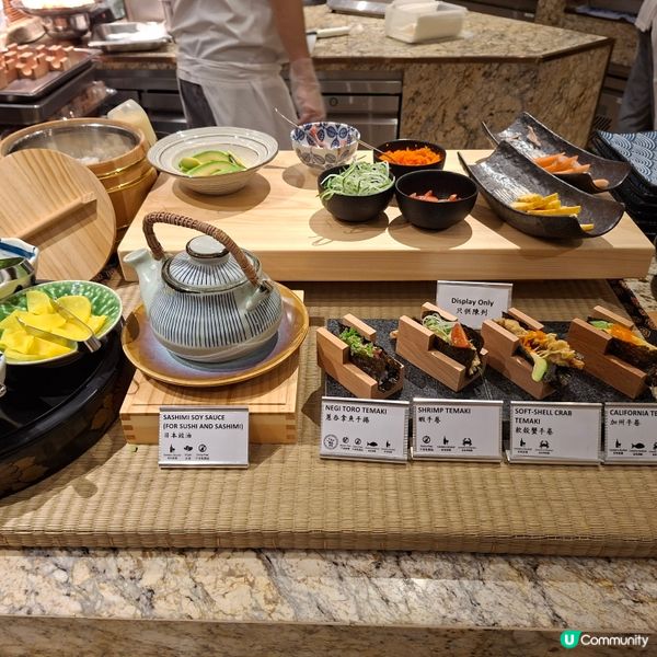 ✨香港五星級嘉里酒店🥳大灣咖啡廳晚市自助餐💯東瀛海鮮盛宴