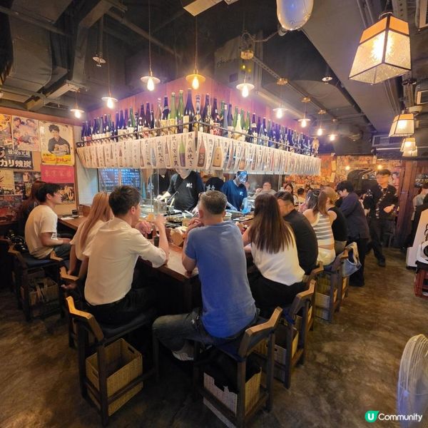 炭火直燒 極致惹味 U字型吧檯 復古日本居酒屋氛圍