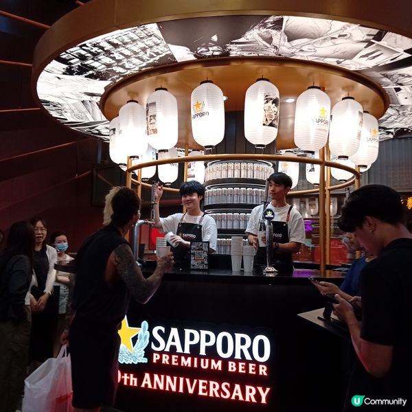 銅鑼灣SAPPORO免費生啤！🍻