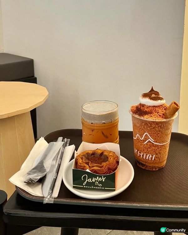 🇹🇭泰國曼谷｜芝麻奶蓋＋泰奶蛋撻超強組合！