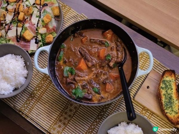 WFH好煮意🍷紅酒慢煮牛肋條🏡